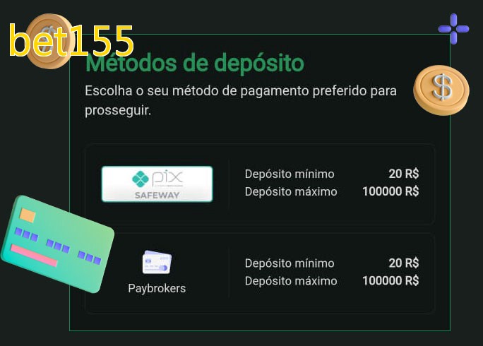 O cassino bet155bet oferece uma grande variedade de métodos de pagamento